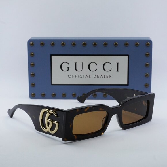 Gucci Accessories - FINAL PRICE NEW GUCCI GG1425S 002 DARK HAVANA/BROWN SUNGLASSES